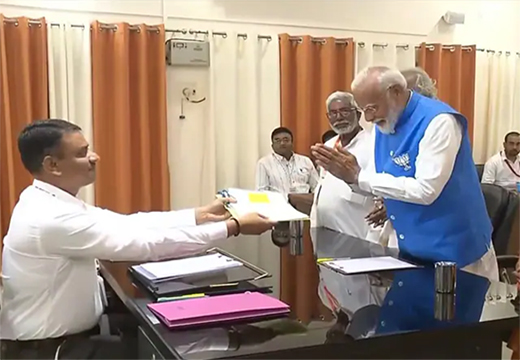 PM Modi files nomination